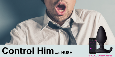 Control Him with HUSH by LOVENSE